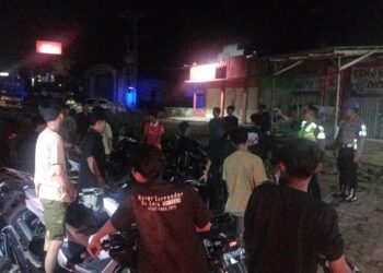 Aksi Balap Liar Resahkan Warga Bandar Agung, Polres Lamteng Amankan 59 Unit Motor